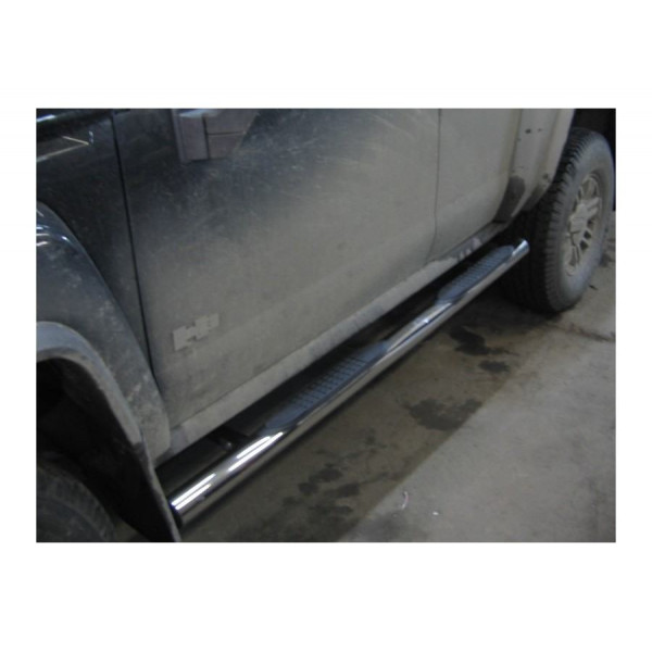 Пороги d76 (труба с проступями) Hummer H3 2005-2010 Пороги d76 (труба с проступями) Hummer H3 2005-2010