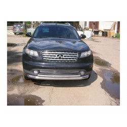 Накладка на решетку бампера d10 Infiniti FX35, FX45 2003-2008