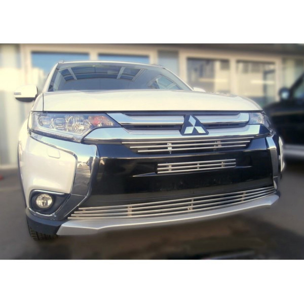 Накладка на решетку бампера d12 Mitsubishi Outlander 4 (2015-) Накладка на решетку бампера d12 Mitsubishi Outlander 4 (2015-)